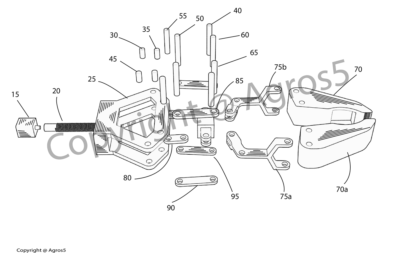 Technical drawing and patent illustration